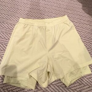DSG Soft Yellow Active Shorts